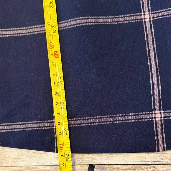 Women's Leith Navy w/ Light Pink Plaid oversized blazer - Picture 5 of 6